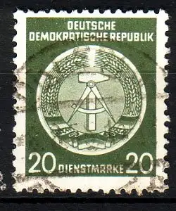 DDR Dienst A  8 XI gestempelt (3522C)