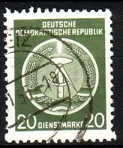 DDR Dienst A  8 XI gestempelt (3522A)