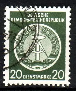 DDR Dienst A  8 XI gestempelt (3521B)