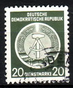 DDR Dienst A  8 XI gestempelt (3521A)