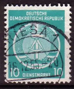 DDR Dienst A  4 XII gestempelt (3493C)