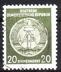 DDR Dienst A 37 A gestempelt (3763A)