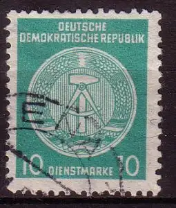 DDR Dienst A 35 A gestempelt (3744A)