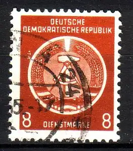 DDR Dienst A  3 XII gestempelt (3485A)