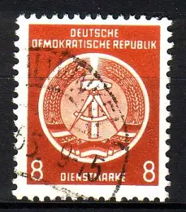 DDR Dienst A  3 XII gestempelt (3484C)