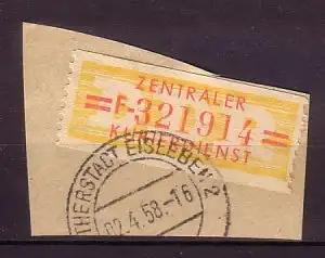 DDR Dienst B 17 F gestempelt (3094B)