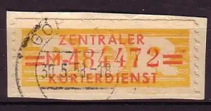 DDR Dienst B 17 M gestempelt (3094A)