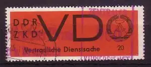 DDR Dienst D 3x gestempelt Bedarf (3404C)