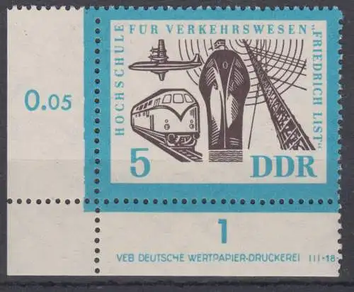 DDR 916 Feld 41 Michel Plattenfehler 916 I BPP geprüft postfrisch ** (5503C)