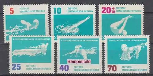 DDR 907-912 Einzelmarken Briefmarken postfrisch ** (BA1-2b)