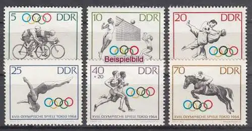 DDR 1033-1038 Briefmarken postfrisch ** (BA1-2b)