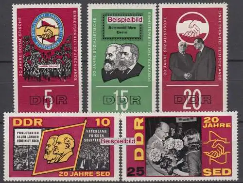 DDR 1173-1177 postfrisch ** (RA2-2b)