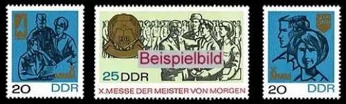 DDR 1320-1322 Einzelmarken postfrisch ** (RA2)