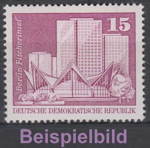 DDR 1853 II Aufbau Großformat postfrisch ** (6045ff)