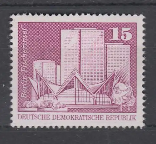 DDR 1853 II Aufbau Großformat postfrisch ** (6041C)