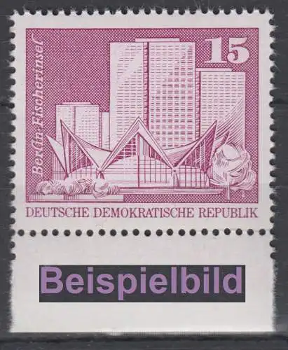 DDR 1853 II Unterrand Aufbau Großformat postfrisch ** (6047ff)