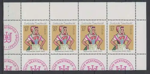 DDR 1723 H-BL 12 II A HBL Heftchenblatt postfrisch ** (6612)