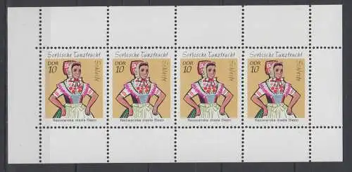 DDR 1723 H-BL 12 I E HBL Heftchenblatt postfrisch **  (6602)