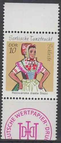 DDR 1723 mit Rand aus Markenheftchen postfrisch **  (6592B)