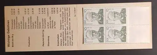 DDR SMHD 31 Markenheftchen mit 10 Marken postfrisch ** (B1036)