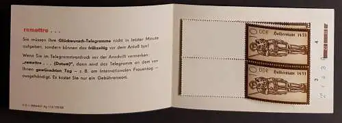 DDR SMHD 40 Markenheftchen mit 10 Marken postfrisch ** (B1046)