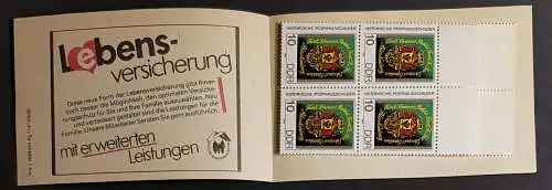 DDR SMHD 42 Markenheftchen mit 10 Marken postfrisch ** (B1047)