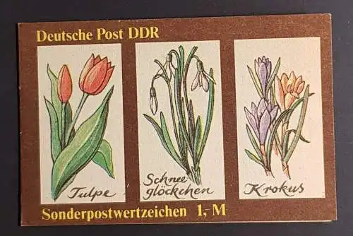 DDR SMHD 44 Markenheftchen mit 10 Marken postfrisch ** (B1049)