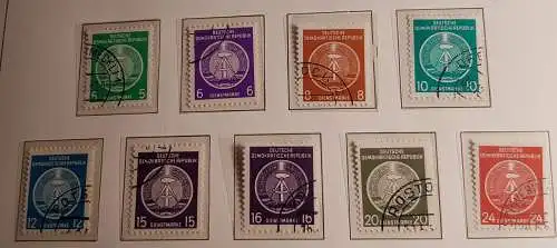 DDR Dienst A  1-17 N Nachdruck Hammer Zirkel gestempelt (2881A)