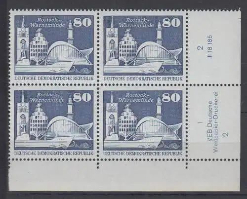 DDR 1920 DV DWD Druckvermerk Formnummer 2 postfrisch ** Eckrand (6358A)