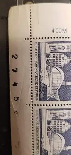 DDR 1920 DV DWD Druckvermerk Formnummer 1 mit BZN postfrisch ** RWZ (6498C)