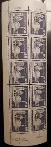 DDR 1920 DV DWD Druckvermerk Formnummer 3 ohne BZN postfrisch ** RWZ (6528A)