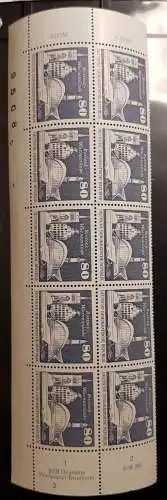 DDR 1920 DV DWD Druckvermerk Formnummer 2 mit BZN postfrisch ** RWZ (6508A)