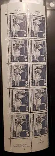 DDR 1920 DV DWD Druckvermerk Formnummer 4 ohne BZN postfrisch ** RWZ (6538C)