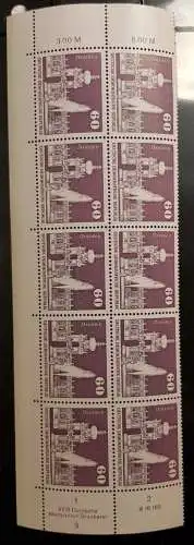 DDR 1919 DV DWD Druckvermerk Formnummer 3 nachgraviert postfrisch ** RWZ (6478C)