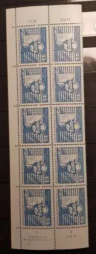 DDR 1821 DV DWD Druckvermerk Formnummer 1 postfrisch ** RWZ (6398A)