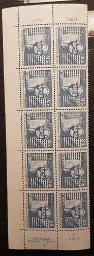 DDR 1821 DV DWD Druckvermerk Formnummer 3 postfrisch ** RWZ (6408C)