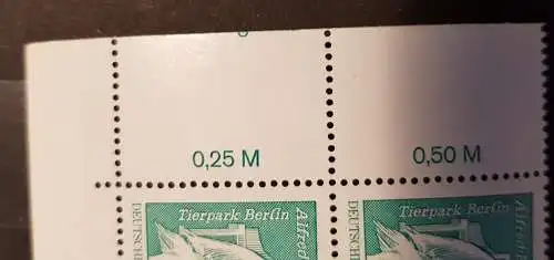 DDR 1842 I DV3 WPD Druckvermerk Formnummer 2 Oben+Unten postfrisch ** (6348A)