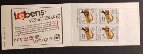 DDR SMHD 35 Markenheftchen mit Richter N5IX Deckelfehler postfrisch ** (B1039)