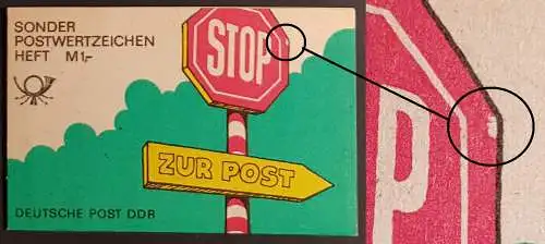 DDR SMHD 39 Markenheftchen mit Richter N6II Deckelfehler postfrisch ** (B1042)