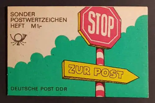 DDR SMHD 39 Markenheftchen mit Richter N6II Deckelfehler postfrisch ** (B1042)