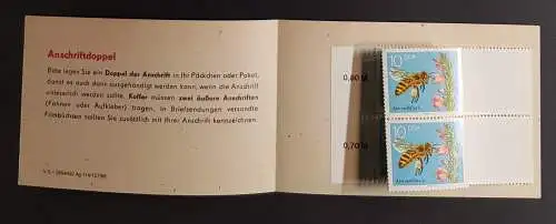 DDR SMHD 39 Markenheftchen mit Richter N6II Deckelfehler postfrisch ** (B1042)