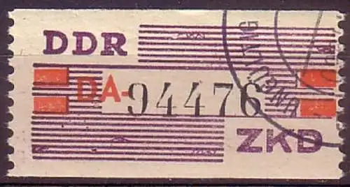 DDR Dienst B IV DA nicht ausgegeben gestempelt ungültig (3390B)