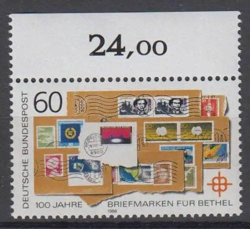 BRD 1395 postfrisch ** Oberrand (8960C)