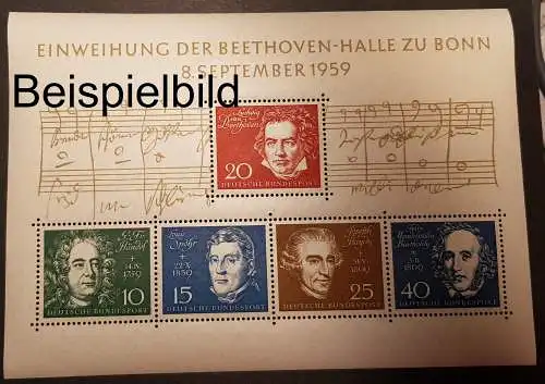 BRD 315 - 319 Block 2 Beethoven postfrisch ** (8985-87)