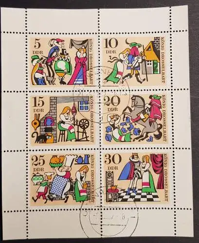 DDR 1323 - 1328 KB Kleinbogen gestempelt Bedarf (1668)
