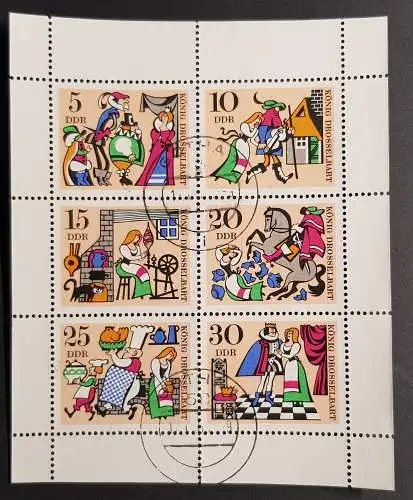 DDR 1323 - 1328 KB Kleinbogen gestempelt Bedarf (1669)