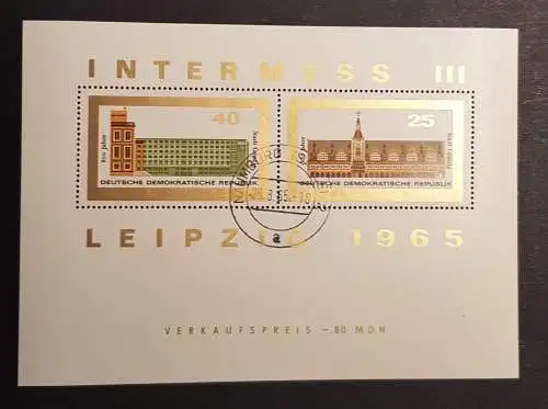 DDR 1128 1127 Block 24 gestempelt (1705)