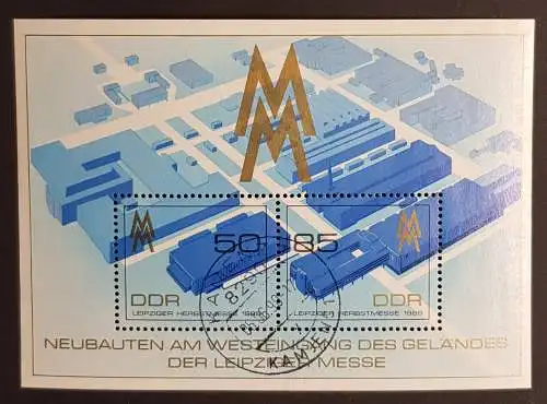 DDR 3267 3268 Block 99 gestempelt Bedarf (1729)