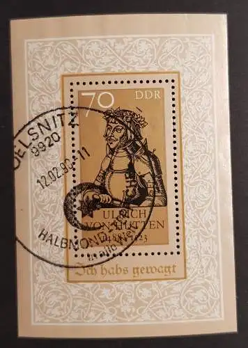 DDR 3167 Block 93 gestempelt  Bedarf (1739A)