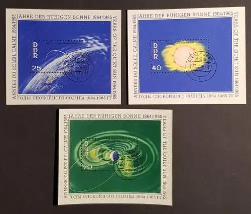 DDR 1081 - 1083 Block 20 21 22 gestempelt Bedarf (1773)